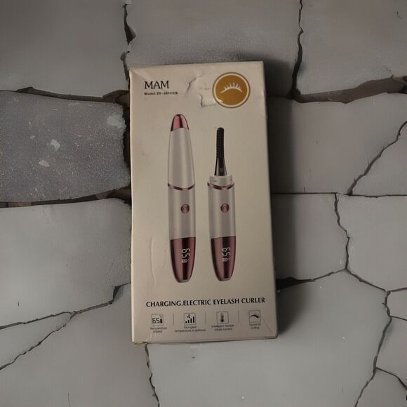 USB Electric Heated Eyelash Curler Long Lasting LCD 3D Lashes Perm Curling Tool - Picture 1 of 2